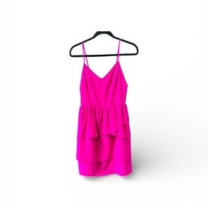 Greylin Anthropolgie Women’s Fuchsia Sleeveless 100% Silk Dress Size Medium